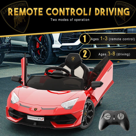 12V Licensed Lamborghini/McLaren Kids Ride On Car with Remote Control - Electric Gift for Children