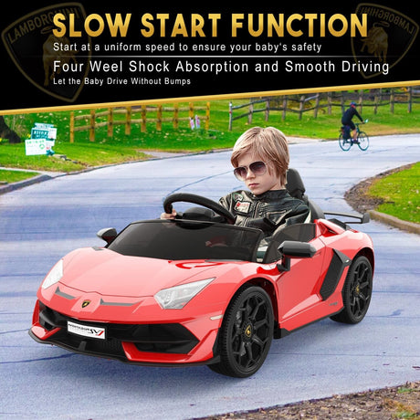 12V Licensed Lamborghini/McLaren Kids Ride On Car with Remote Control - Electric Gift for Children