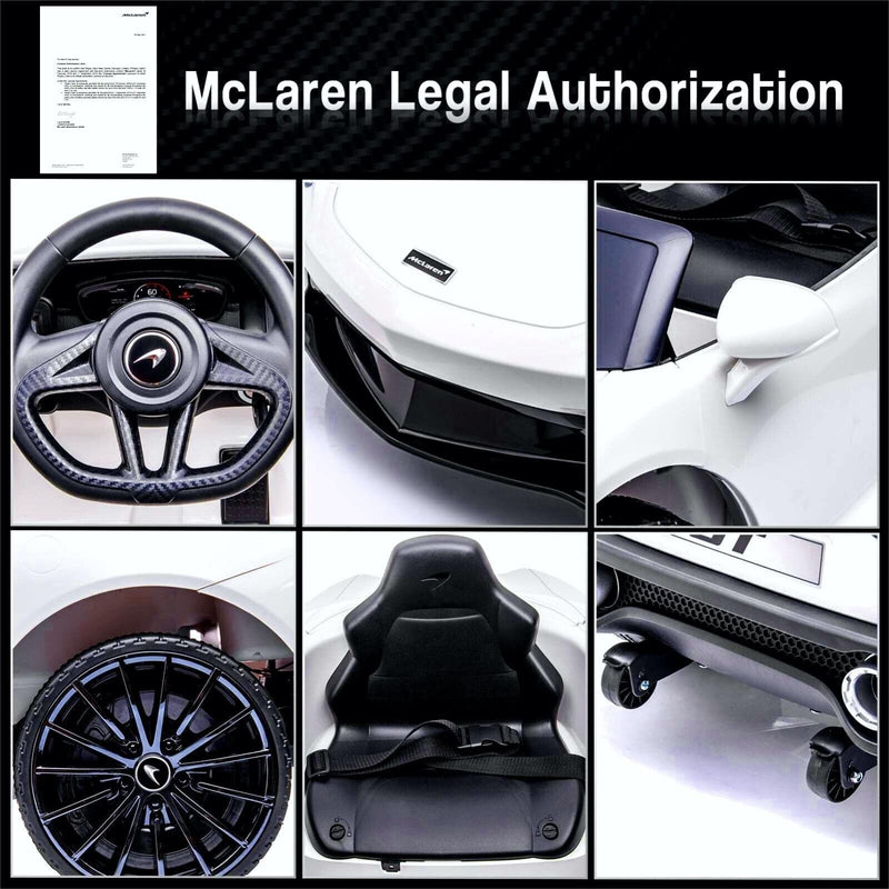 12V Licensed Lamborghini/McLaren Kids Ride On Car with Remote Control - Electric Gift for Children