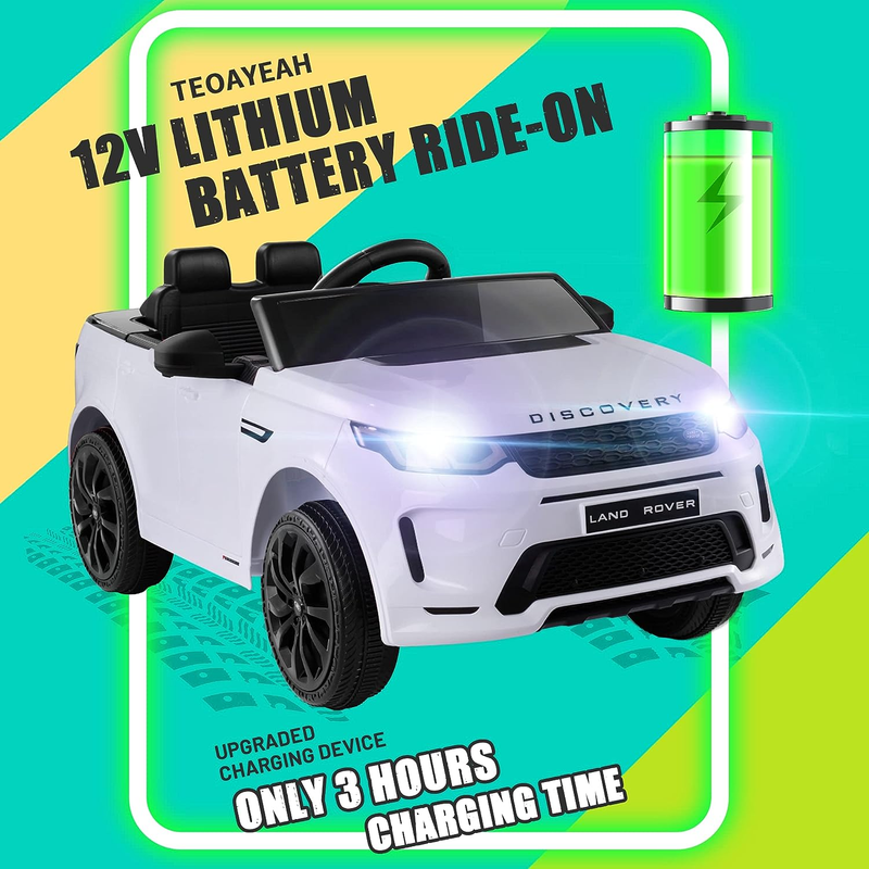 12V Licensed Land-Rover Electric Car for Kids - Powered by Lithium Battery