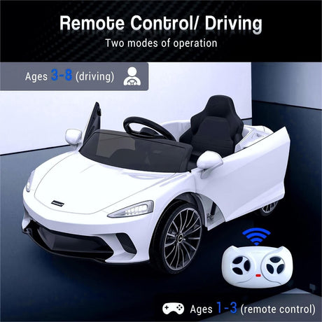 12V Licensed McLaren Battery Powered Sports Car for Kids - Officially Licensed Ride on Toy