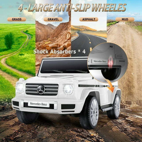 12V Licensed Mercedes-Benz G500 Electric Car Toy with Remote Control for Kids