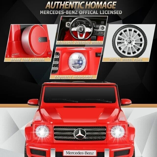 12V Licensed Mercedes-Benz G500 Electric Car Toy with Remote Control for Kids