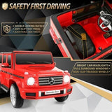 Licensed Mercedes Benz G500 Electric Ride-On Car for Kids with Remote Control - 12V