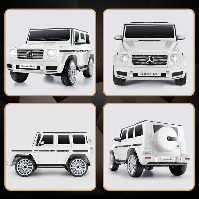 Licensed Mercedes Benz G500 4WD Electric Ride On Car for Kids with Remote Control and LED Lights - 12V