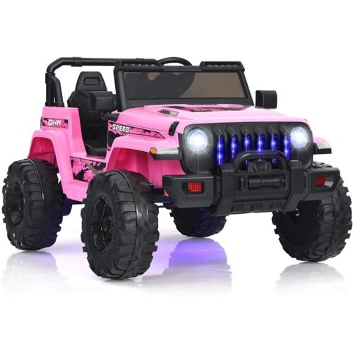 12V Pink Electric Jeep Truck for Kids with 2.4G Remote Control