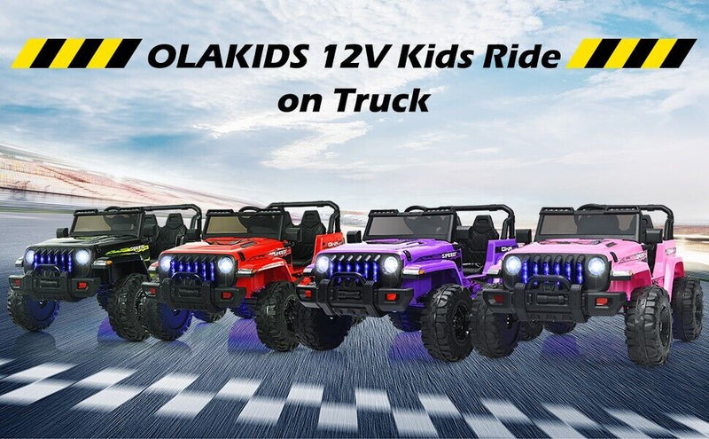 12V Pink Electric Jeep Truck for Kids with 2.4G Remote Control