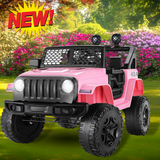 12V Pink Electric Kids Ride On Car with Remote Control - Battery Powered Toy Car