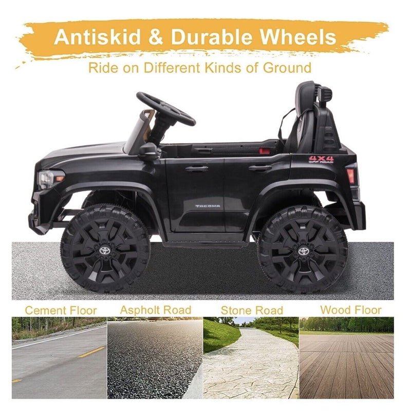 12V Powered Toyota Tacoma Ride-On Car for Boys with Remote Control