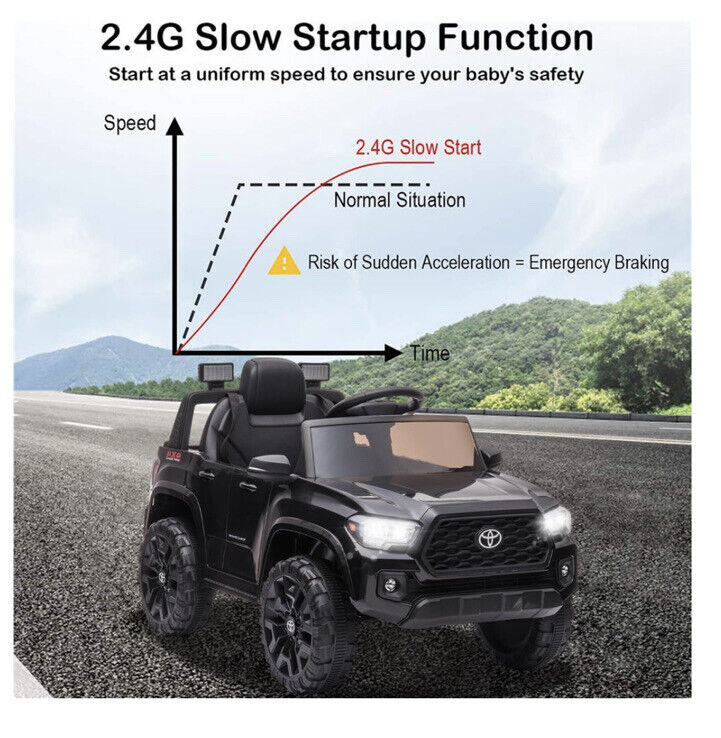 12V Powered Toyota Tacoma Ride-On Car for Boys with Remote Control
