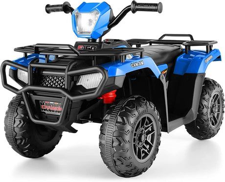 12V Quad ATV Electric Ride-On Car for Kids 3-7 Years Old - 2 Speeds