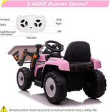 12V RC Excavator with Remote Control, Bluetooth, and Lights - Perfect for Young Adventurers!
