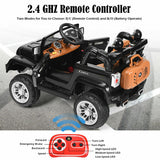 12V RC Remote Control Black Truck Car for Kids