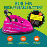 12V Rechargeable Electric Bumper Car for Kids - Battery Powered Ride on Vehicle
