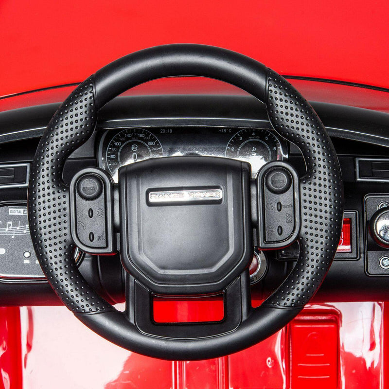 12V Red Land Rover Ride-On Car for Kids with Parental Remote Control - Supports up to 66 lbs