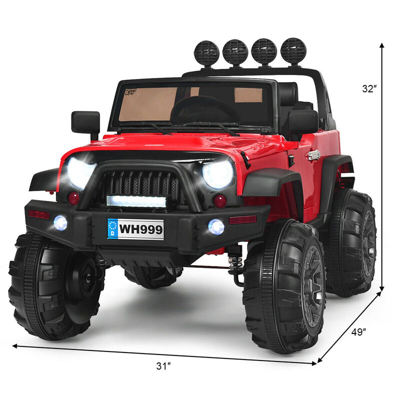 12V Red Truck Car for Kids with MP3 and Remote Control
