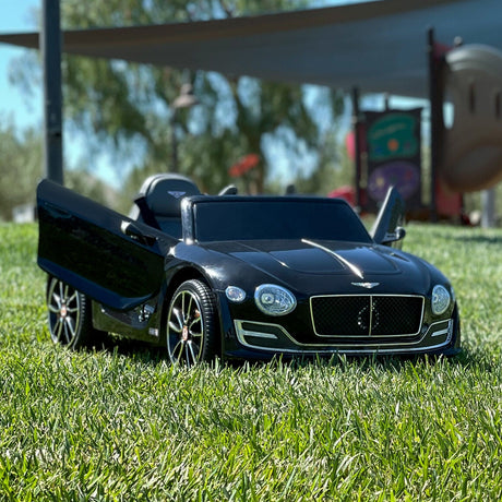 12V Remote Control Bentley Style Electric Ride-On Car with LED Lights for Kids