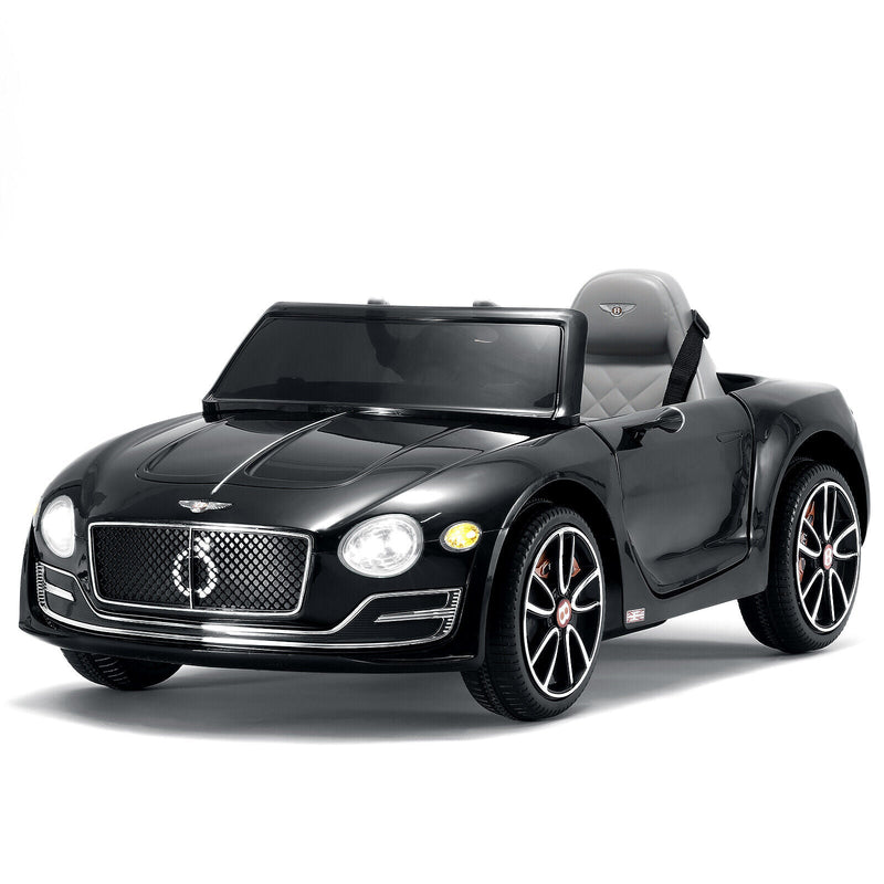 12V Remote Control Bentley Style Electric Ride-On Car with LED Lights for Kids