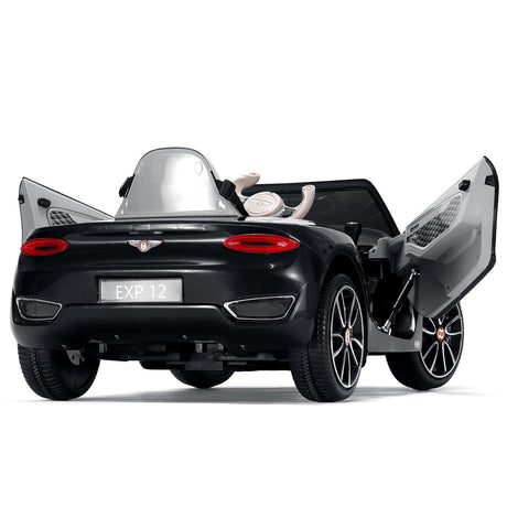 12V Remote Control Bentley Style Electric Ride-On Car with LED Lights for Kids