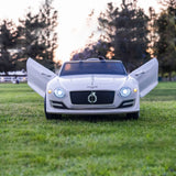 12V Bentley Style Kids Ride On Electric Toy Car with Remote Control and LED Lights