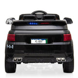 12V Remote Control Police SUV Ride-On Car with LED Lights, Music, and Horn for Kids