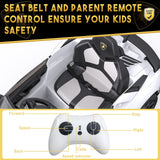 12V Remote Control Ride On Car for Kids with 3 Speeds and Rechargeable 25W Motors