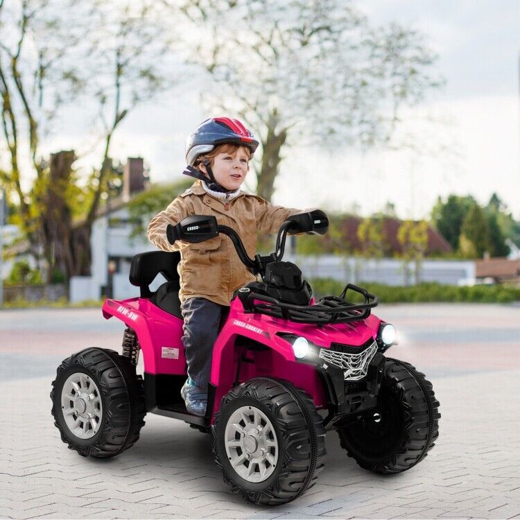 12V Ride-On ATV for Kids with MP3 and Headlights - Perfect Toddler Gift for Driving Fun!