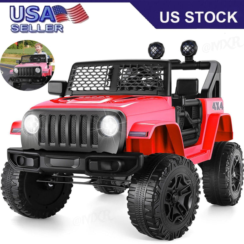 12V Ride-On Car Truck for Kids with 3 Speeds and Spring Suspension