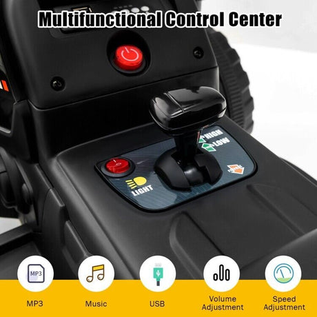 12V Ride-On Tractor for Kids with 3 Gear-Shift Ground Loader - Perfect Toddler Toy Gift