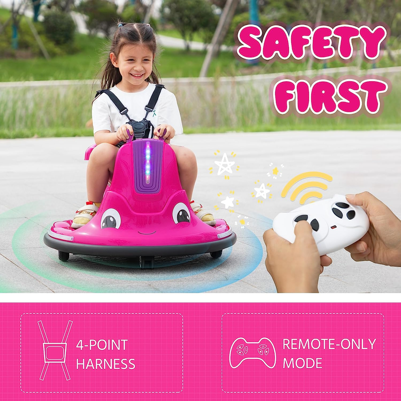 12V Snail Shaped Electric Ride-On Toy for Toddlers with Remote Control