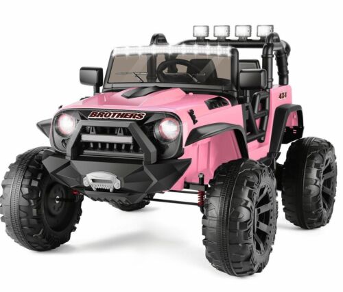 12V/24V Jeep Music Fashion Ride-On Car with Remote Control and LED Lights for Electric Fun