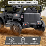 12V Electric Ride On Jeep Toy Car for Kids with Remote Control, USB, Bluetooth, and LED Lights MagicCars