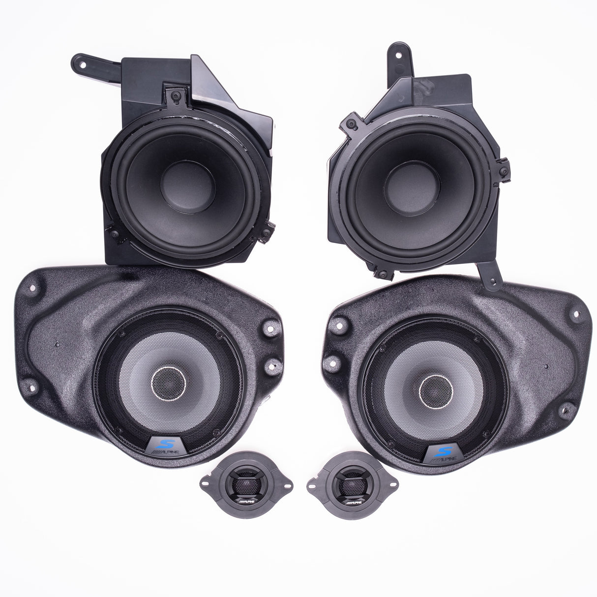 Alpine Plug & Play Full Speaker S65 Upgrade Bundle   | '18-'23 JL Wrangler/ '20-'23 JT Gladiator