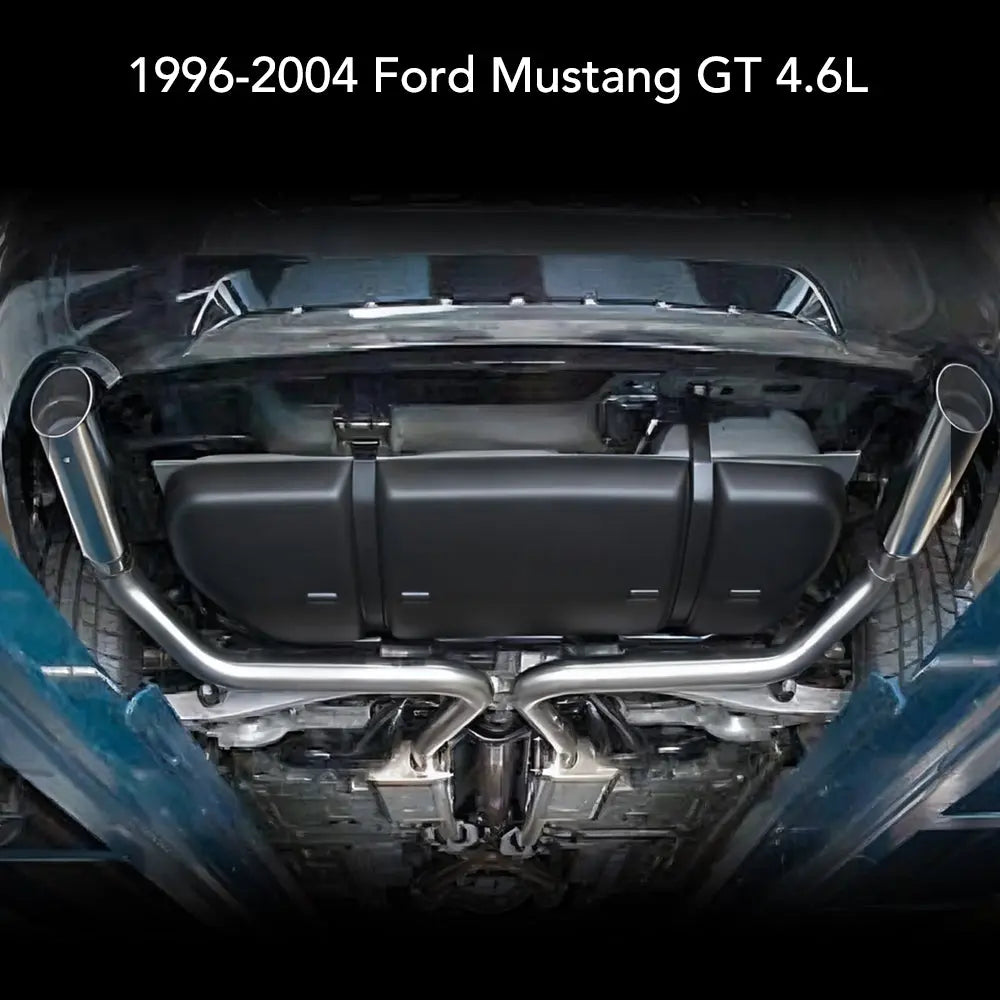 1999-2004 Ford Mustang GT 4.6L Catback Exhaust w/ Black Tips