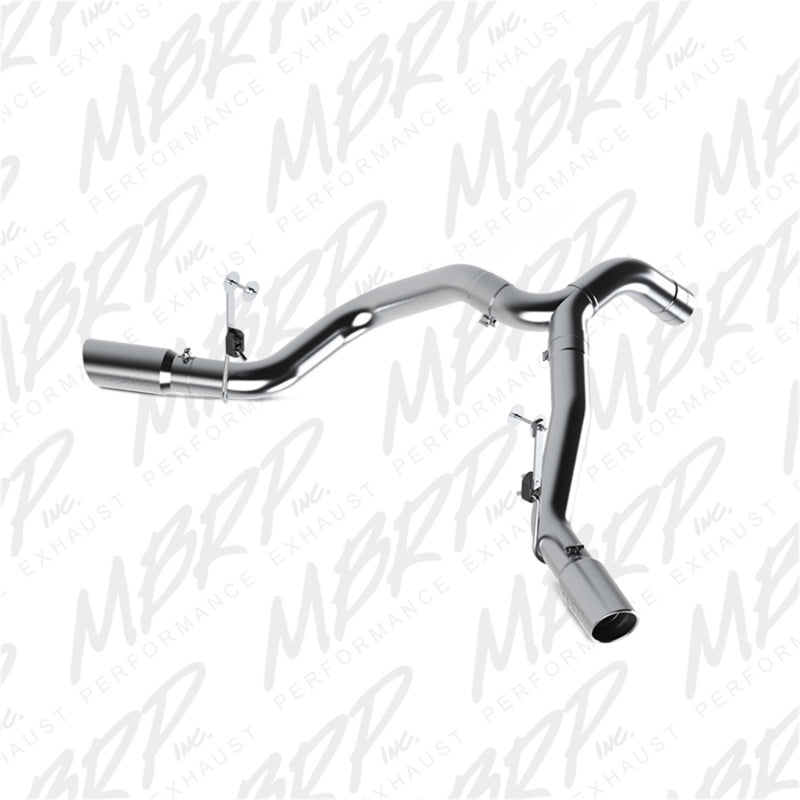 MBRP 13-15 Dodge 25/3500 Cummins 6.7L(Excl. CC/SB)4in Filter Back Cool Duals AL(Leaf Spring)