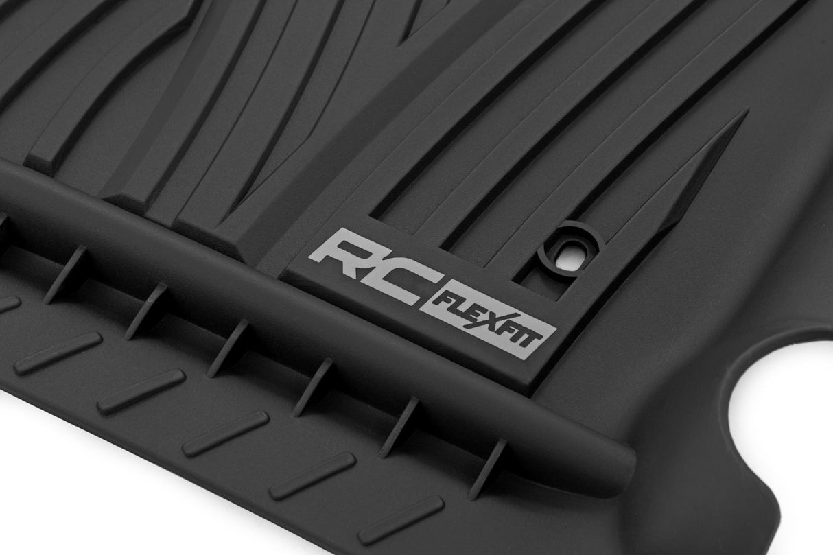 Rough Country Flex-Fit Floor Mats Toyota Tundra Double Cab 2014-2021