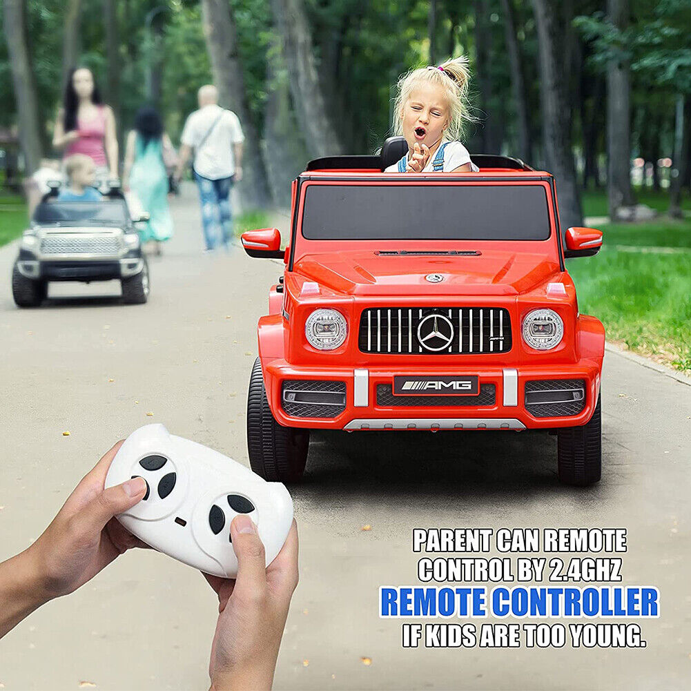 1:4 Mercedes-Benz AMG G63 Electric Ride-On Car for Kids - Red