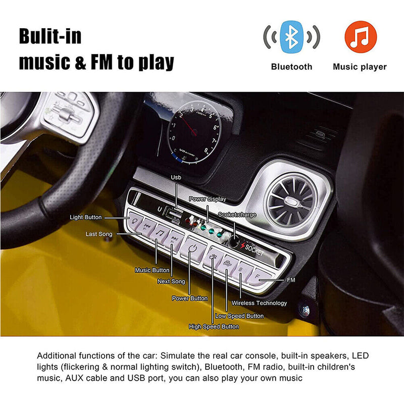 1:4 Mercedes-Benz AMG G63 Electric Ride-On Car for Kids - Red