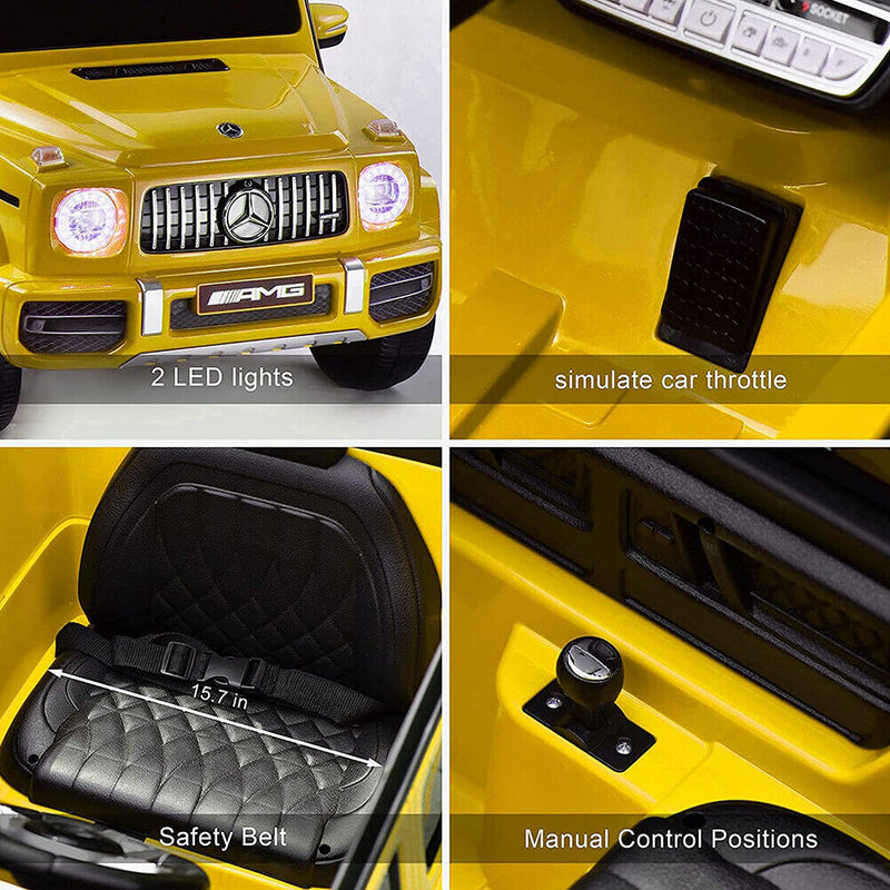 1:4 Mercedes-Benz AMG G63 Electric Ride-On Car for Kids - Red