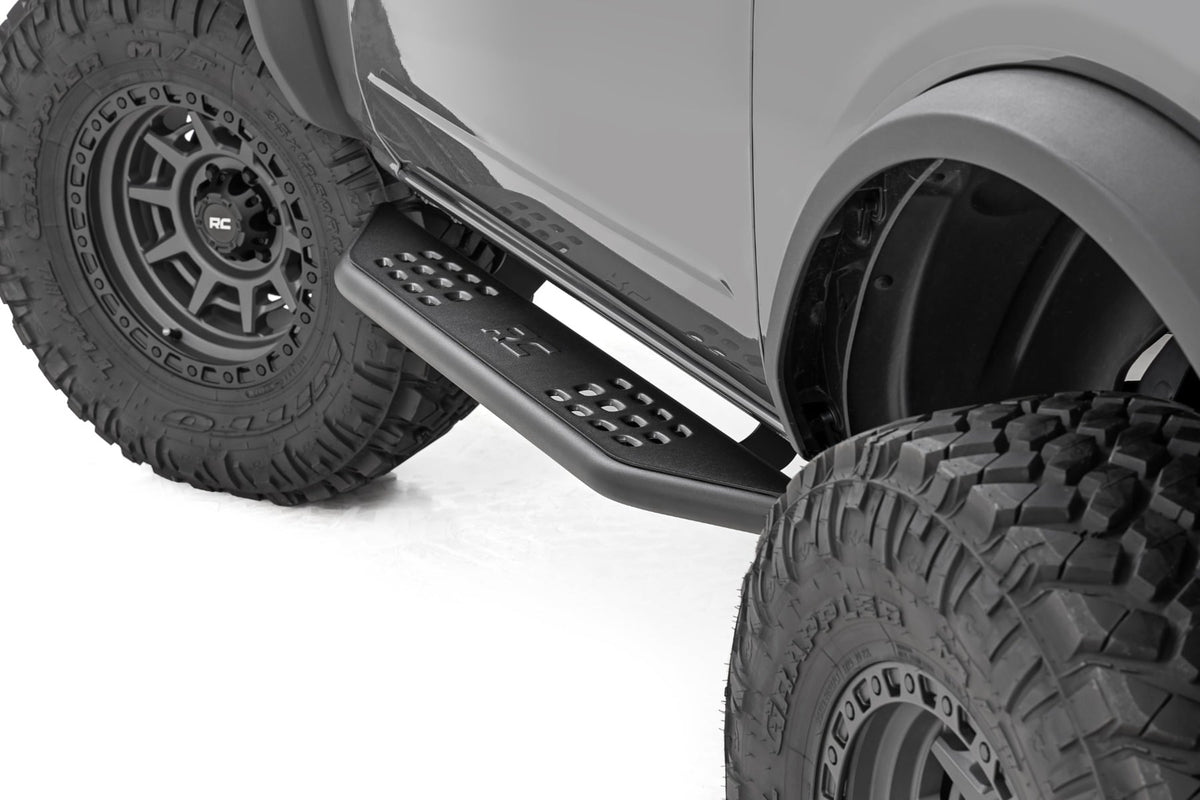 OV2 Running Boards Side Step Bars 2-Door Ford Bronco (2 Door) (21-25) Rough Country