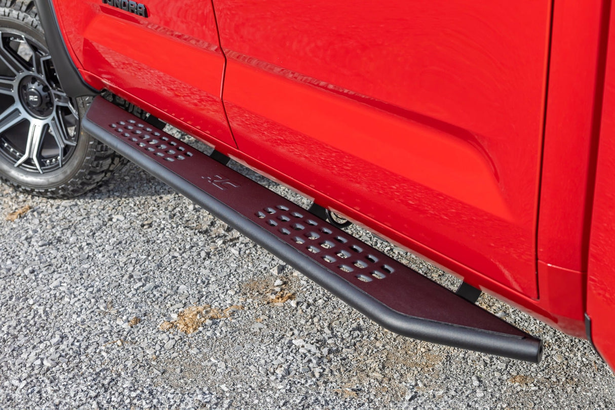 OV2 Running Boards Side Step Bars Crew Cab Toyota Tundra 2WD/4WD (22-26) Rough Country