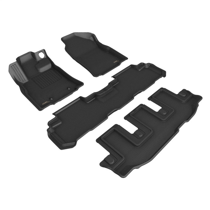 3D Maxpider 19-24 Subaru Ascent Kagu Black Bench Seats R1 R2 R3