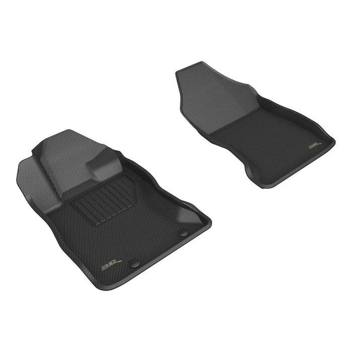 3D MAXider 22-23 Subaru WRX Kagu Black Floor Mats - Row 1