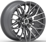 Empire 14x7 Diablo DGRY Wheel & X Comp H/T Tire Package