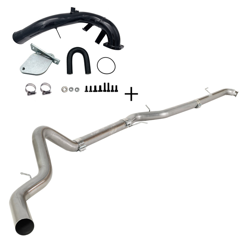 TruckTok 2007.5-2010 6.6L Duramax LMM 4"/5"  Dp-back DPF pipe & EGR delete kit