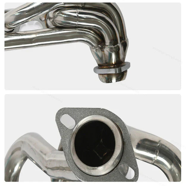 TruckTok 1987-1996 Ford 5.8L F150 F250 Bronco Short Header Manifold & EGR Block Off delete Kit