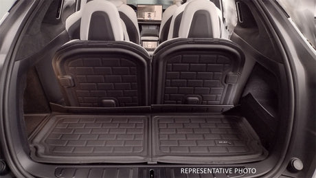 3D MAXpider 22-23 Rivian R1S Kagu Black 3Rd Row Seat Back Protector