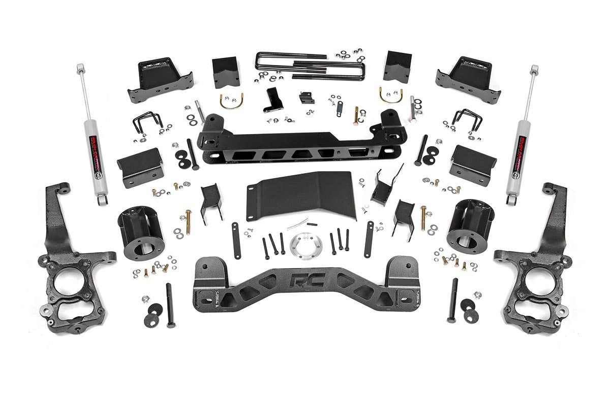 Rough Country 6 Inch Suspension Lift Kit Ford F-150 4WD 2015-2020 557-config