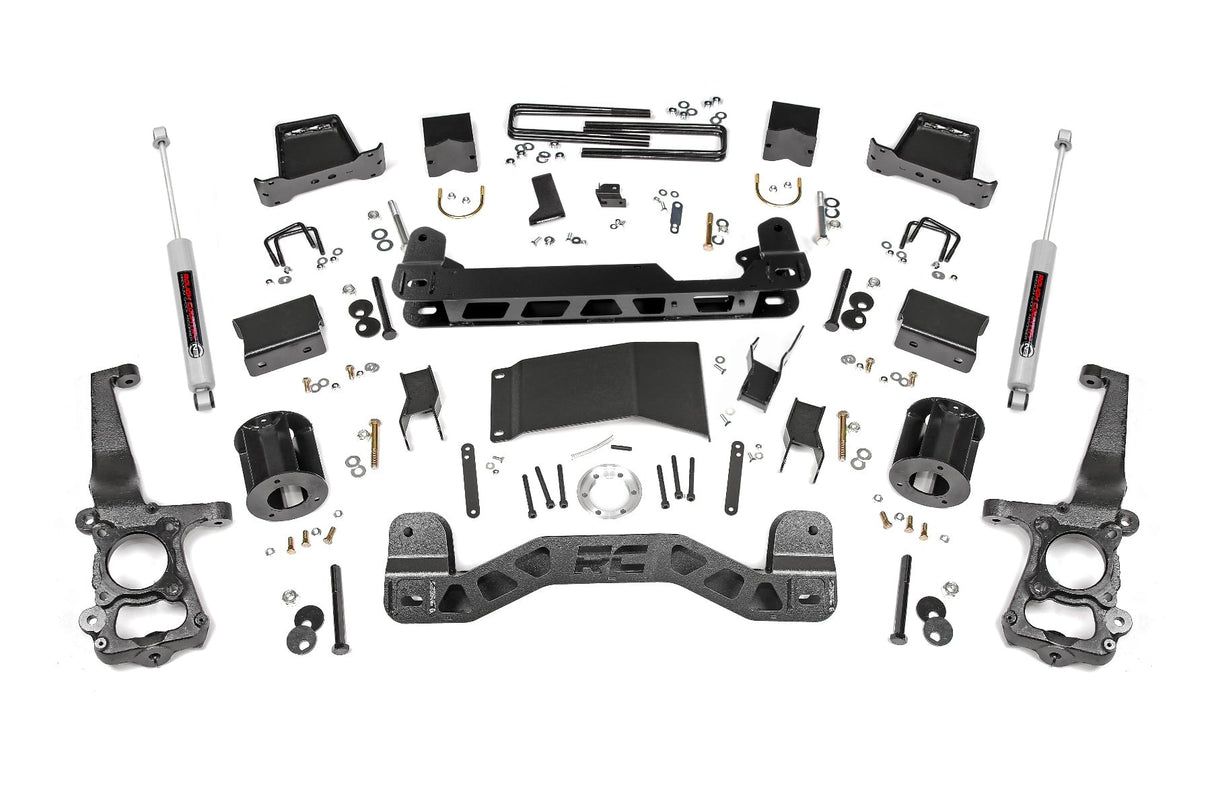 Rough Country 6 Inch Suspension Lift Kit Ford F-150 4WD 2015-2020 557-config