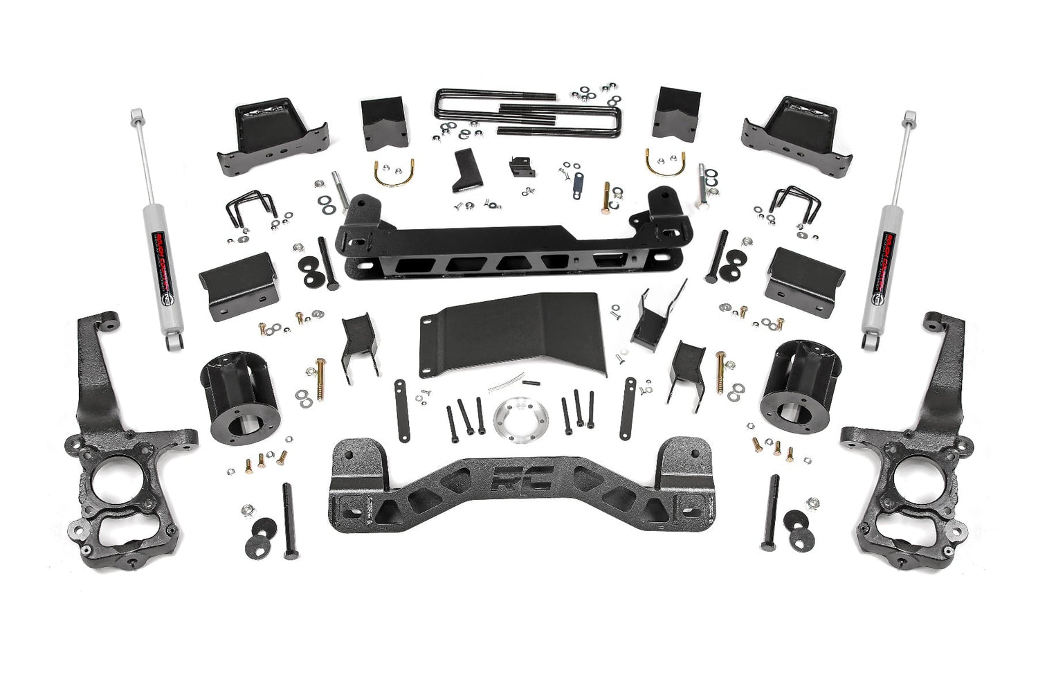 Rough Country 6 Inch Suspension Lift Kit Ford F-150 4WD 2015-2020 557-config